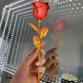 thumbnail image 3 of Color Gold Rose Flower Purple Window Gift Box New Year‘s Day Gift Gold Foil Rose, 3 of 3