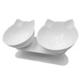 thumbnail image 1 of Cats Food Bowl Pet Feeding 15° Tilted Basic Bowl Detachable Food Containers Raised with Stand, 1 of 4