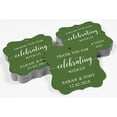 thumbnail image 3 of Darling Souvenir Fancy Frame Custom Paper Tags Thank You For Celebrating With Us Wedding Favor Gift Hang Tags-Olive Green-100 Tags, 3 of 6