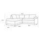 thumbnail image 4 of Sala Esquinera de Piel Genuina, Love Seat y Cheise Long, 4 plazas, Lado Izquierda, Modelo Sevilla, Color Tabaco, Elegante, cómoda y confortable, Hecho en Mexico. Medidas 232 X 200 X 90 cm., 4 of 4