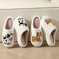 thumbnail image 5 of Bear Cozy Slippers For Women Indoor And Outdoor Fuzzy House Shoes With Memory Foam Anti-Skid Sole Gifts For Women Mom Ladies Black 37, 5 of 5