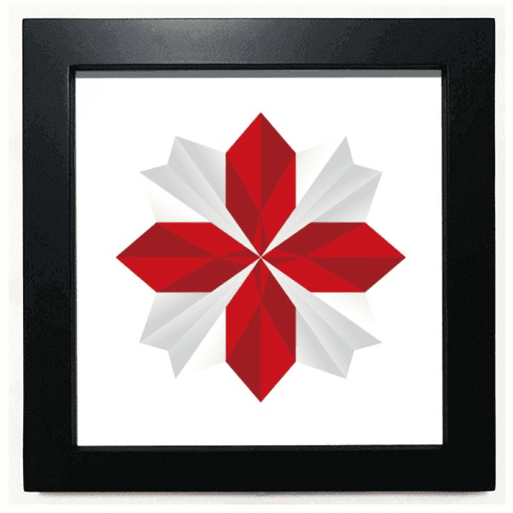 mas Origa Flower Pattern Black Square Frame Picture Wall Tabletop