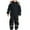 Black, variant on ZCFZJW Kids Winter Overalls Ski Suits with Fuzzy Hood - Boy's and Girl's Long Sleeve Color Patchwork Waterproof Snowboard Jumpsuits One Piece Snowsuit Jackets Warm Coats(Multicolor,8-9Year)