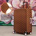 thumbnail image 4 of Orange and Black Checkered Pattern Luggage Cover Fashion Suitcase Cover Baggage Covers Fit 25-28 Inch Luggage (Go Travel), 4 of 5