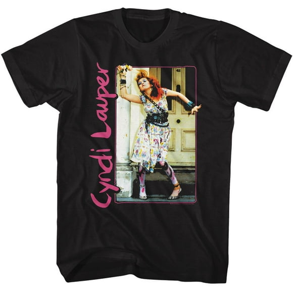 Cyndi Robe Peinte et Collants T-Shirt Adulte Noir
