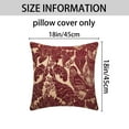 thumbnail image 6 of REGALWOVEN Throw Pillow Covers Set of 2, Flower Plant Pillows Case, Floral Farmhouse Decor Cushion Cover for Home Red 18" x 18", 6 of 6