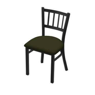 Holland Bar Stool  18 in. 610 Contessa Chair with Black Wrinkle Finish & Canter Pine Seat