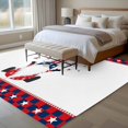thumbnail image 5 of Independence Day Washable Area Rug 6 x 9 ft Gnome, Soft Non Slip Rugs Stain Repellent Indoor Felt Carpet for Living Dining Room Bedroom Home Office, 5 of 9