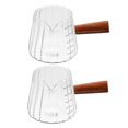 thumbnail image 4 of OUNONA 2Pcs Small Creamer Pitcher for Home Use Serving Hot Contents Glass, 4 of 8