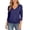 Dark Blue, variant on Womens Casual Pullover Elegant Pleated Short Sleeve Knit Couple Shirts,Dark Blue,2XL