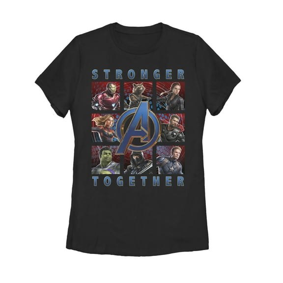 Women's Marvel Avengers: Endgame Stronger Together Graphic Tee Black 2X Large