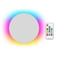 thumbnail image 1 of Hugtrwg Luces Pared LED Redondas Modernas RGB Lámpara Remota Decoraciones (Blanco), 1 of 9