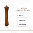 thumbnail image 6 of JS Gourmet Acacia Pepper and Salt Mill Grinder Set with Adjustable Ceramic Mechanism (2 Pack), 6 of 6