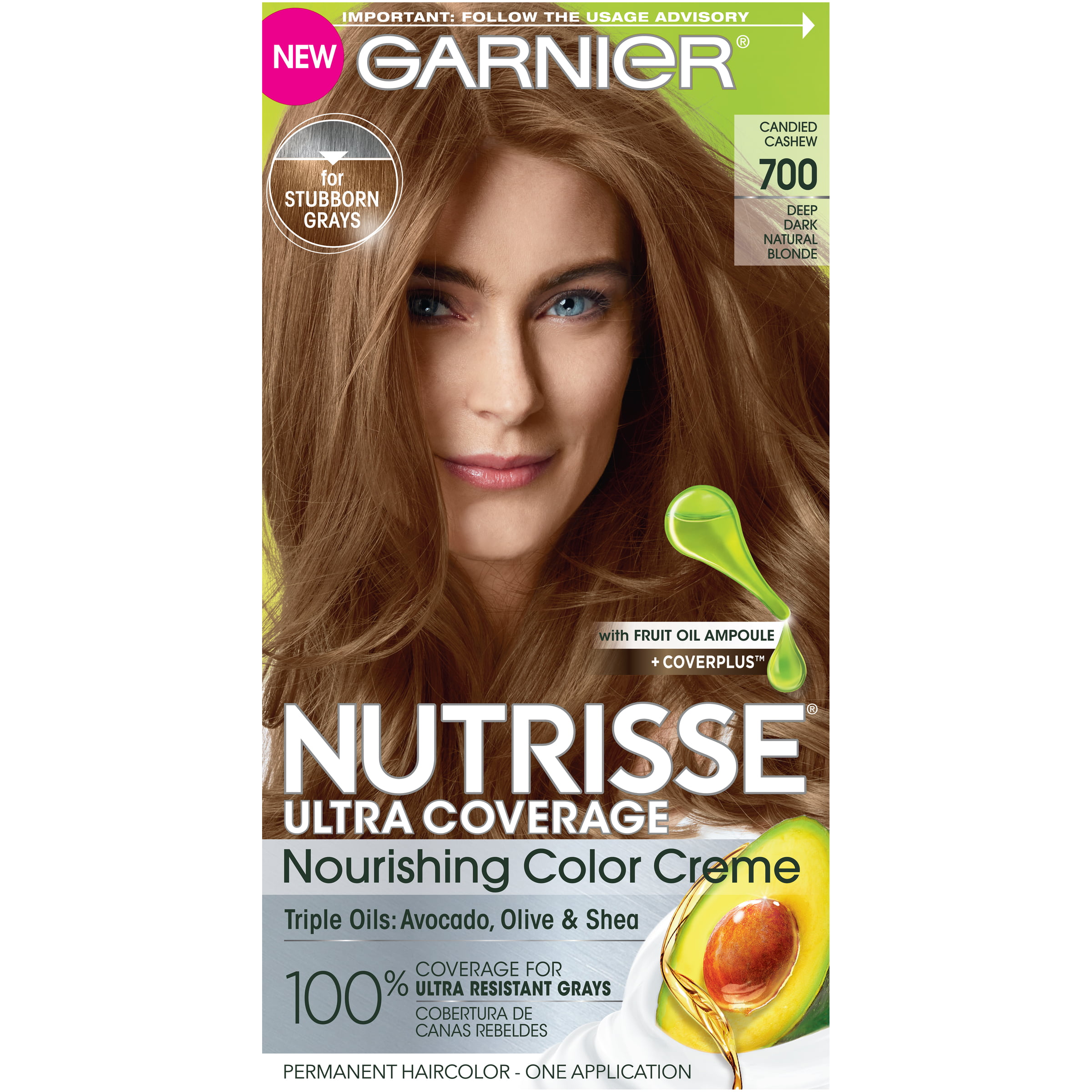 Garnier Nutrisse Nourishing Hair Color Creme, 600 Deep Light Natural Brown  