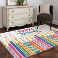 thumbnail image 4 of Happy Birthday Area&nbsp;Rug 4x6ft Colorful Candles Non-Slip&nbsp;Washable Square&nbsp;Rugs Soft Felt Indoor Floor Mat for Bedroom Kitchen Living Room Bathroom, 4 of 9