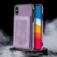 thumbnail image 3 of Feishell Wallet Case for iPhone XS Max, [RFID Blocking] Credit Card Holder Back Magnetic Buckle Luxury Premium PU Leather Purse Flip Kickstand Shockproof Cover For iPhone XS Max, Purple, 3 of 8