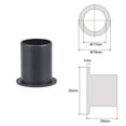 thumbnail image 2 of Uxcell 17mmx19mmx25mm Flanged Sleeve Bearings POM Wrapped Oilless Bushings Black 2 Pack, 2 of 5