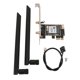 thumbnail image 1 of MT7925 Network Card 5400Mbps 2.4G 5G 6G Tri Band Bluetooth 5.3 Support MU MIMO PCIEx1 Wireless Network Card Adapter, 1 of 4
