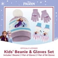 thumbnail image 2 of Set de gorro y guantes de invierno para niñas Disney Frozen 2 de 2 a 4 años, 2 of 6