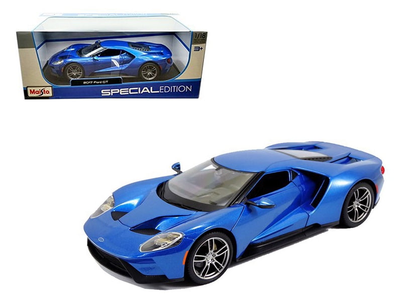 2017 Ford GT Blue 1/18 Diecast Model 
