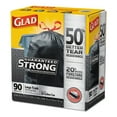 thumbnail image 2 of Glad Drawstring Large Trash Bags, 30 x 33, 30gal, 1.05mil, Black, 90/Carton, 2 of 2