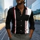 thumbnail image 4 of Eres Más Que una Camisa de Puntuación de Prueba para Hombre de Manga Larga Impresa Casual con Cuello en V, 4 of 5