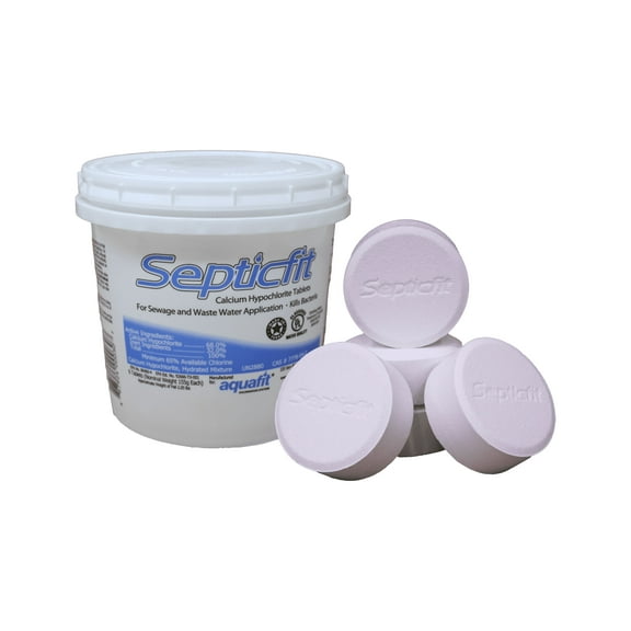 Septicfit Septic Chlorine Tablet - 6 Tablet Pail - 2 lbs NOT for USE in Swimming Pools