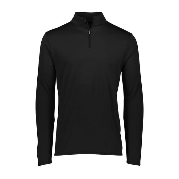 Augusta Sportswear Mens Attain Wicking Quarter-Zip Pullover, XL, Black