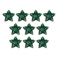 thumbnail image 4 of 10 Uds colgantes de Estrella de Navidad Macarena adorno de ratán reutilizable verde, 4 of 8