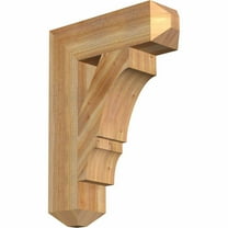 Ekena Millwork 6"W x 22"D x 30"H Balboa Craftsman Rough Sawn Bracket, Western Red Cedar