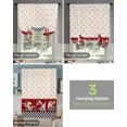 thumbnail image 5 of Black White Chefs Kitchen Food Retro Kitchen Short Window Curtain Modern Home Decor Small Window Roman Tie Up Curtains, 5 of 7