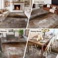 thumbnail image 5 of Brown Area Rug 6x9 FT, Non Slip Living Room Throw Carpet, Retro Oil Painting Modern Abstract Art Aesthetics Washable Soft Large Floor Carpet Non-Shedding Rug for Bedroom Dining Room Play Room, 5 of 9