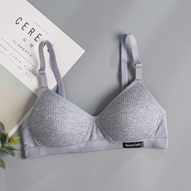 VISgogo Sujetador sin aros para mujer, correa ajustable para el hombro Push Up Cobertura completa Comfort Bralette VISgogo moda