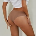 thumbnail image 4 of Women Underwear Ice Silk Panites Briefs Traceless  Thongs(3 pieces), 4 of 13