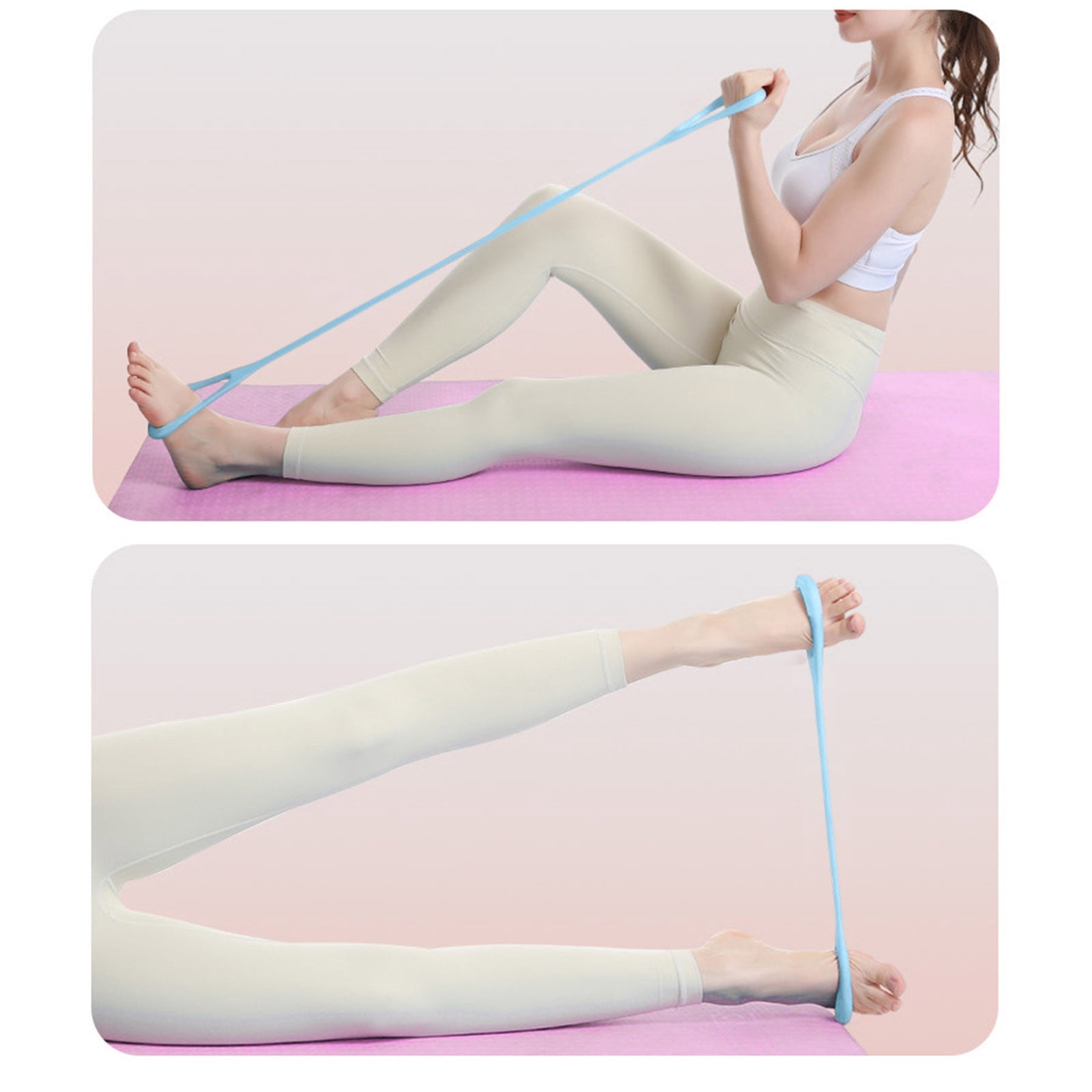 Werulen 4Pcs Yoga Resistance Band Multi Functional Stretching Assist Flexible,Home Fitness Shoulder Back Body Training,Workout Pull Rope,Exercise Band Tool,Body Training Accessory