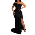 thumbnail image 3 of Summer Dress for Women Sexy Women Summer Tube Top Single Shoulder Vent Solid Color Temperament Sexy Dress Summer Tops for Women Sexy Sexy Summer Tops for Women, 3 of 8