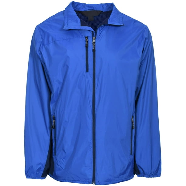 TriMountain Men's Lightweight Nylon Windbreaker Lined Wind & Water