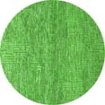 thumbnail image 1 of Ahgly Company Indoor Round Solid Green Modern Area Rugs, 8' Round, 1 of 4
