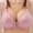 Pink, variant on ALLLIST Full Coverage Lingerie for Women Push up Wirefree Bralette Polka Dot Beige Cozy Adaptive Bras for Ladies Size 40