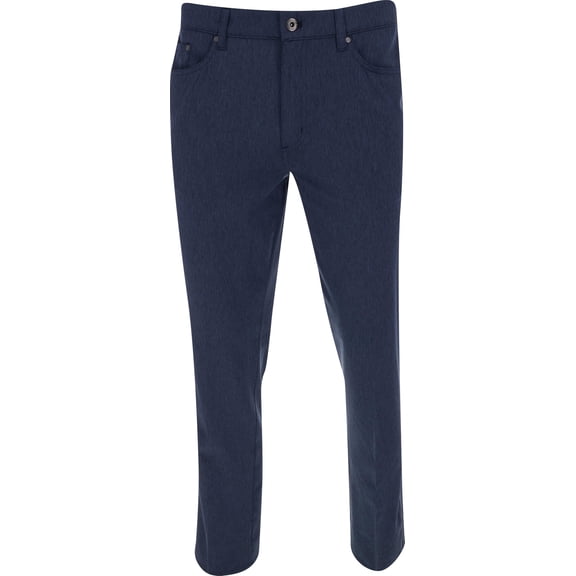 Greg Norman MICROLUX 5 Pocket Heathered Dark Navy Heather Pants Men 34W x 30L
