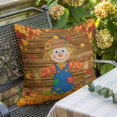 thumbnail image 3 of Throw Pillow Covers, Fall Thanksgiving Decorative Throw Pillow Covers 20x20 Inch, Straw Man Pumpkins Autumn Leaves Country Square Linen Pillow Cases for Couch/Living Room/Sofa, 3 of 9