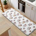 thumbnail image 5 of White Cow Scarf Pattern Kitchen Rug Mat,Kitchen Runner Rugs Non Skid Washable,Decorative Kitchen Floor Mats for Kitchen,Sink,Laundry,17"x47.2", 5 of 7