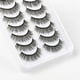 thumbnail image 4 of Kit de 10 pares de pestañas postizas, pestañas postizas 3D, pestañas largas naturales y esponjosas, pestañas postizas de banda suave reutilizables, extensión de pestañas de maquillaje negro de lujo, 4 of 5