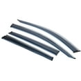 thumbnail image 4 of Ikon Motorsports Compatible with 17-22 Honda CRV Polycarbonate Window Visors Vent Windshield Deflector Rain Guard W/ Chrome Trim 4Pc Set Outside Mount 2017, 4 of 9