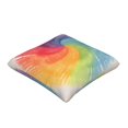 thumbnail image 3 of Multi-Size Linen Sofa Pillow Cover Invisible Zipper Open And Close Strong Use For Sofa Chair Garden Sofa Car Gray Tie-Dye Background Rainbow Colors_3 20"X20", 3 of 8