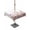 White Reddish Brown, variant on Outdoor Tablecloths with Umbrella Hole & Zipper, Spring Reddish Brown Eucalyptus 60x60 Inch Square Tablecloths, Botanical Leaf Country Waterproof Table Cloth, Patio/Pool/Picnic Table Covers