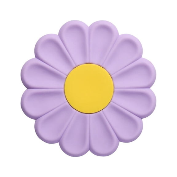 HOOWIFFY Daisy Shaped Silicone Trivets Non- Hot Pads for Kitchen and Dining Use