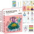 thumbnail image 1 of 8-in-1 Magic Princess Craft Set, 8 in 1 Poke Craft Kits for Girls, Magic Princess Crafts, DIY Activity with Princesses Stickers, Foil Crafts Art Fun & Gem Painting for Boys & Girls (Pink), 1 of 7
