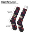 thumbnail image 5 of Haiem Roses Skulls Socks, Funny Novelty Crazy Design Cotton Socks Sports Socks Knee High Socks For Men, Women,1Pairs - Gift For Working Friends, 5 of 9