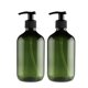 thumbnail image 2 of 2 botellas de plástico PET transparentes con tapas de rosca negras, reciclables de 300 ml., 2 of 3